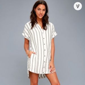 Lulus button up dress XS